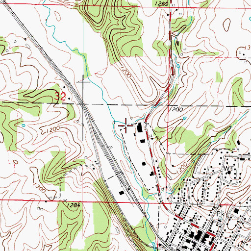Topographic Map of North Stone Northeast Barry County Fire District Station 23, MO