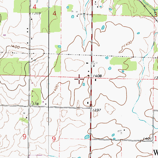 Topographic Map of Logan - Rogersville Fire Protection District, MO