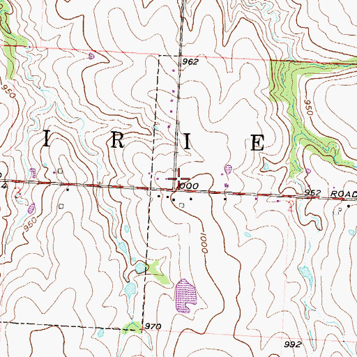 Topographic Map of Lees Summit Fire Department Station 6, MO