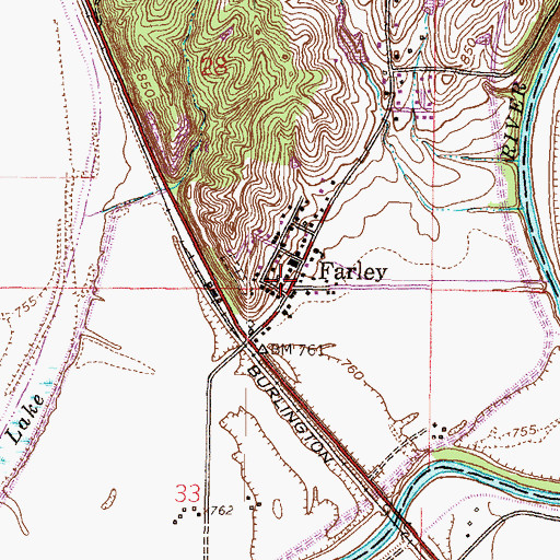 Topographic Map of Southern Platte Fire Protection District Station 2, MO
