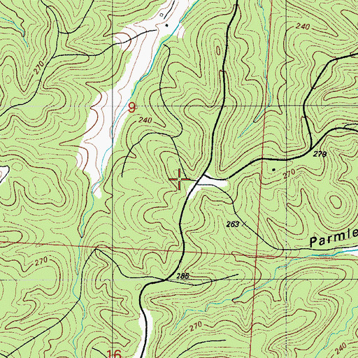 Topographic Map of Northwest Fire Protection District Station 4, MO