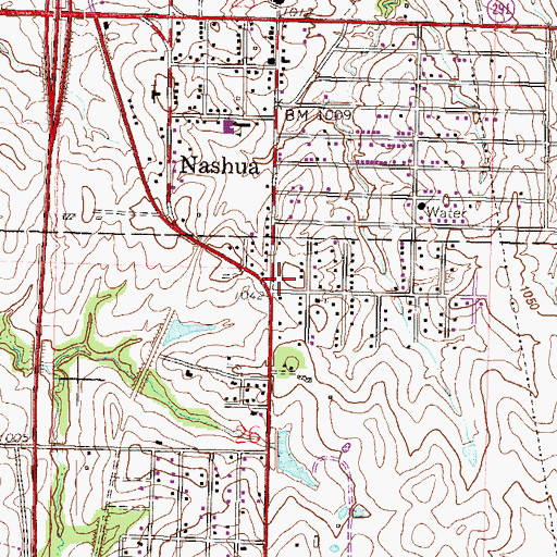 Topographic Map of Kansas City Missouri Fire Department Station 3, MO