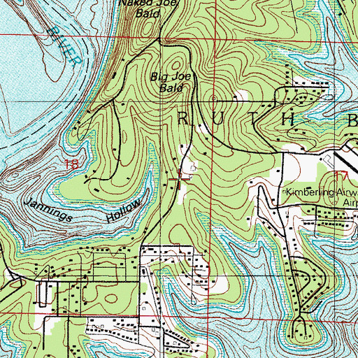 Topographic Map of Southern Stone County Fire Protection District Station 14, MO