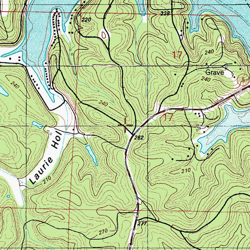 Topographic Map of Sunrise Beach Fire Department Station 5, MO
