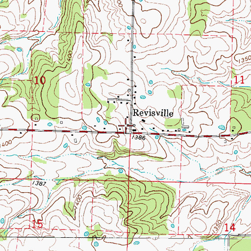 Topographic Map of North Stone Northeast Barry County Fire District Station 24, MO