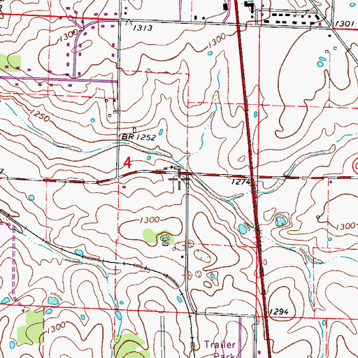 Topographic Map of Ozark Fire Protection District Station 2, MO