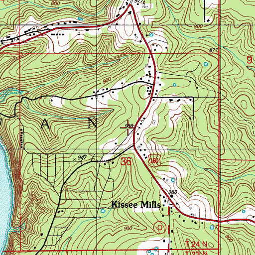 Topographic Map of Central Taney County Fire Protection District Station 5, MO
