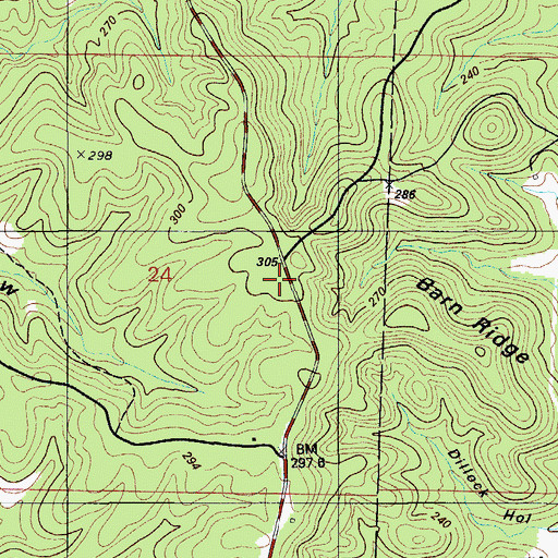 Topographic Map of Mid - County Fire Protection District Station 3, MO