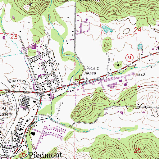 Topographic Map of Missouri Department of Conservation Forestry Southeast Regional Field Fire Rescue Office Piedmont, MO