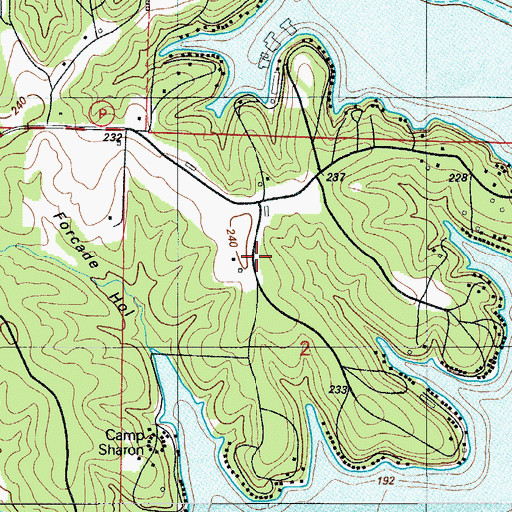 Topographic Map of Gravois Mills Fire Department, MO