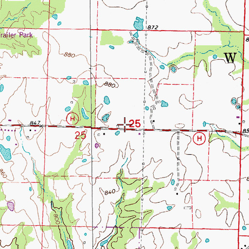 Topographic Map of Department of Conservation Central Field Fire Office Fulton, MO