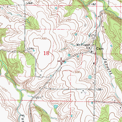 Topographic Map of Strafford Fire Protection District Station 4, MO