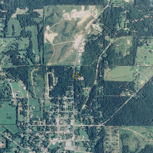 Aerial/Satellite Image of Mark Twain National Forest Eleven Point Ranger District Winona Office, MO
