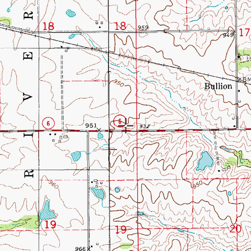 Topographic Map of Eastern Adair County Fire and Rescue Station 1 Headquarters, MO
