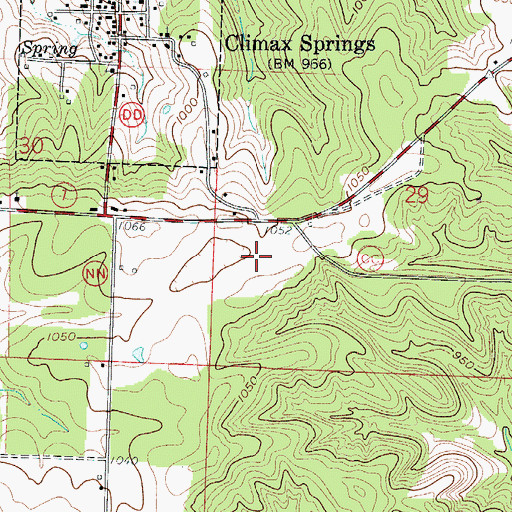 Topographic Map of Northwest Fire Protection District Station 1 Headquarters, MO