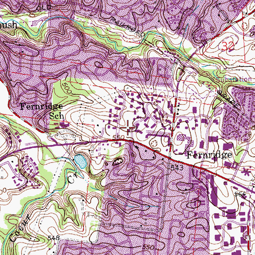 Topographic Map of Monarch Fire Protection District Station 3, MO