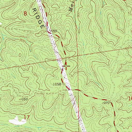 Topographic Map of Sullivan Fire Protection District Station 2, MO