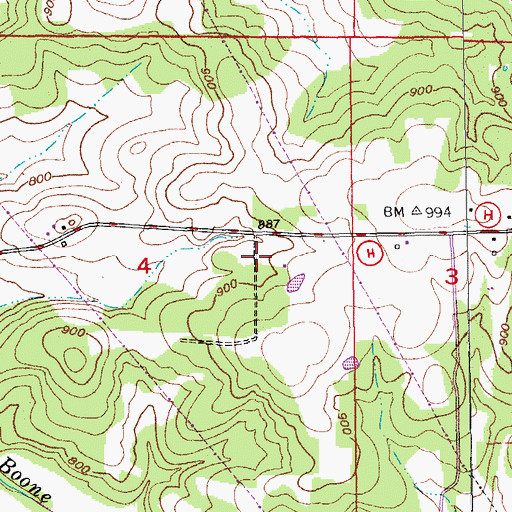 Topographic Map of Sullivan Fire Protection District Station 3, MO