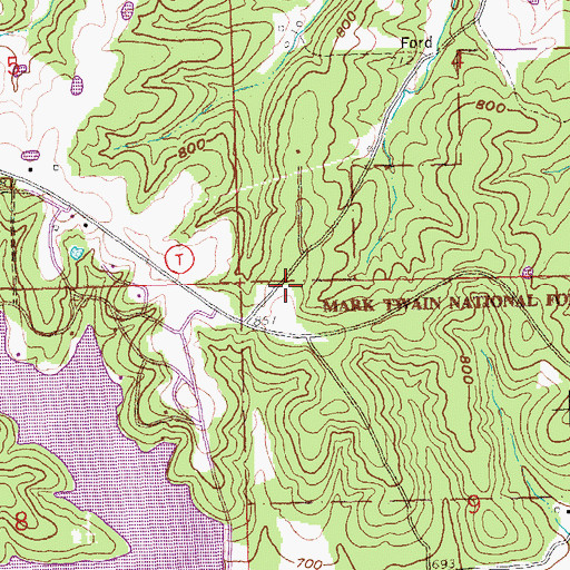 Topographic Map of Perry County Fire Protection Association Station 2, MO