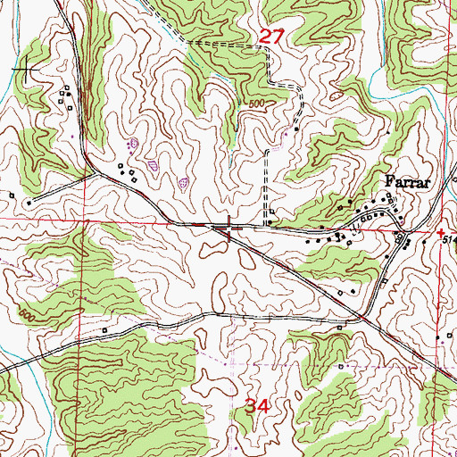 Topographic Map of East Perry County Rural Fire Protection Association Station 2, MO