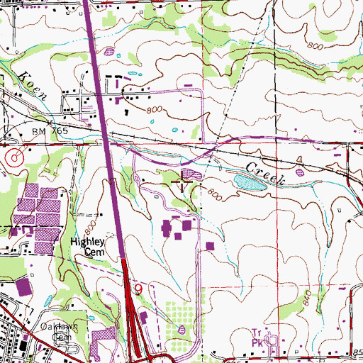 Topographic Map of Mineral Area College Fire and Rescue Academy, MO
