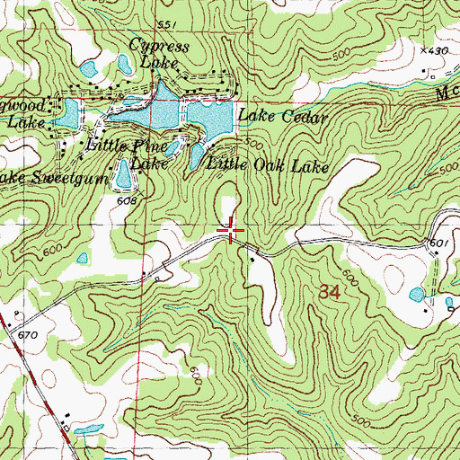Topographic Map of Whitewater Fire Protection District Station 2, MO
