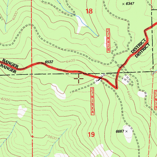 Topographic Map of Keddie Peak, CA