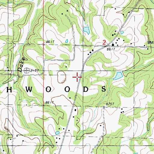Topographic Map of Iberia Rural Fire Protection District Station 3, MO