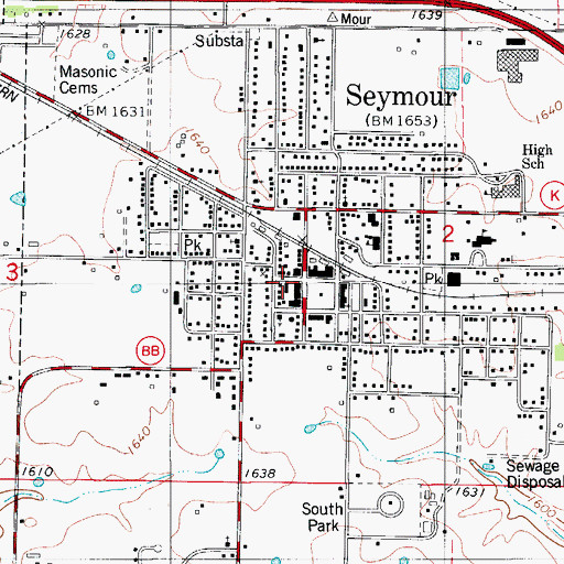 Topographic Map of Southern Webster County Fire Protection District Station 2, MO