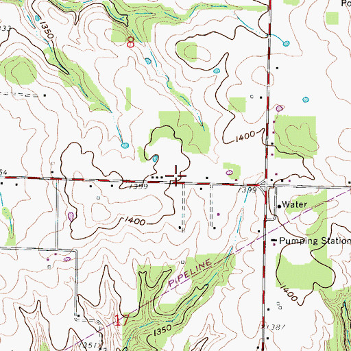 Topographic Map of Strafford Fire Protection District Station 2, MO