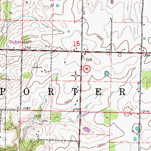 Topographic Map of Nixa Fire Protection District Station 2/ District Headquarters, MO