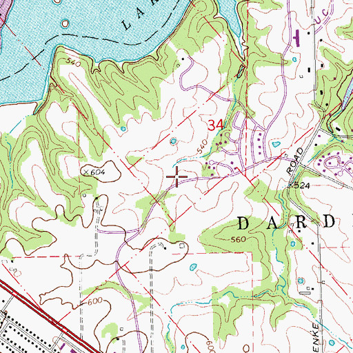Topographic Map of Lake Saint Louis Fire Protection District House 1, MO