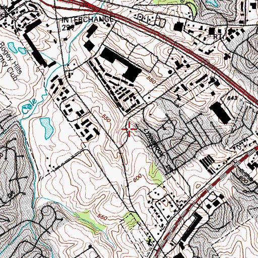 Topographic Map of Saint Charles Fire Department Station 5, MO
