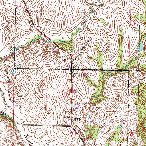 Topographic Map of Southern Platte Fire Protection District Station 4, MO