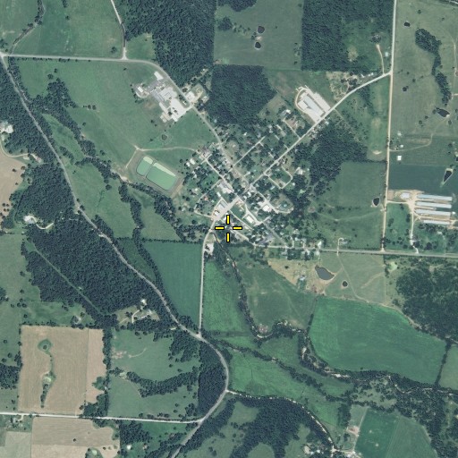 Aerial/Satellite Image of Stella Rural Volunteer Fire Department Station 3 Stella, MO