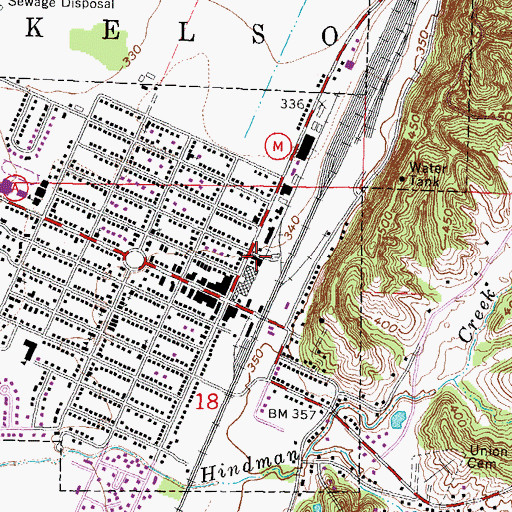 Topographic Map of Chaffee Fire Department, MO