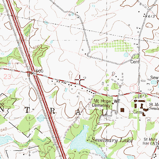 Topographic Map of Missouri Department of Conservation Forestry Southeast Regional Field Fire Office Perryville, MO