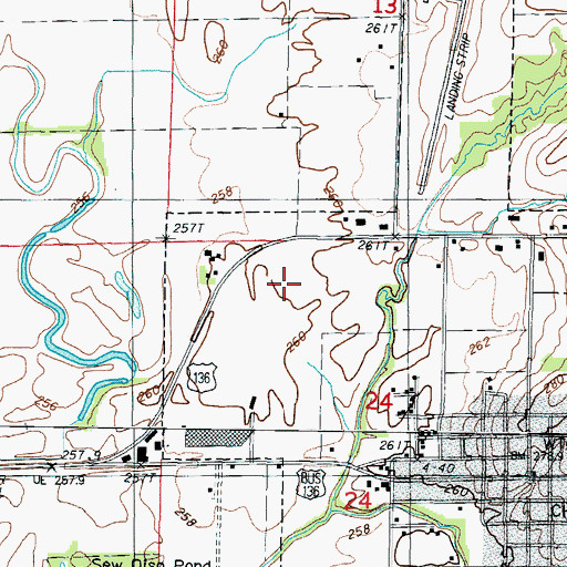 Topographic Map of Albany Community Fire Protection District, MO