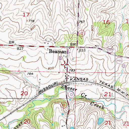 Topographic Map of Pettis County Fire District 1 Station 4, MO