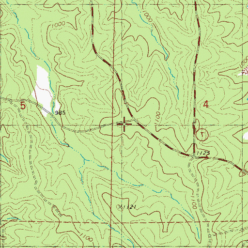 Topographic Map of Potosi Fire Protection District House 5, MO