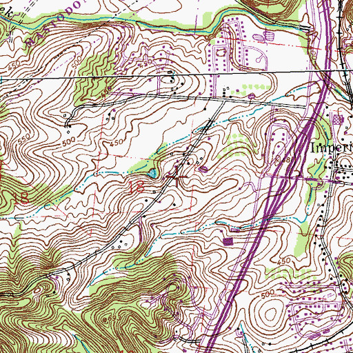 Topographic Map of Rock Community Fire Protection District House 2, MO