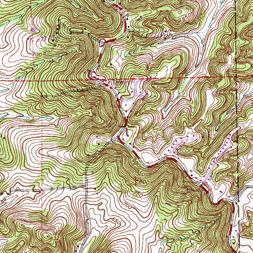 Topographic Map of High Ridge Fire Protection District Station 4, MO