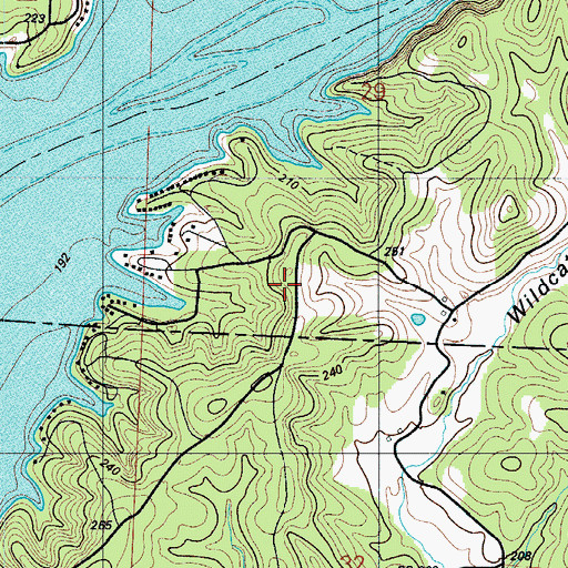 Topographic Map of Gravois Volunteer Fire Department, MO