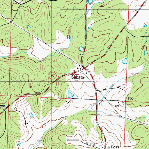 Topographic Map of Lakeview Heights Fire Protection District Station 2, MO