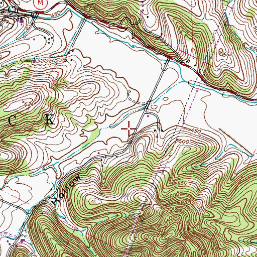 Topographic Map of Antonia Fire Protection District Station 2, MO