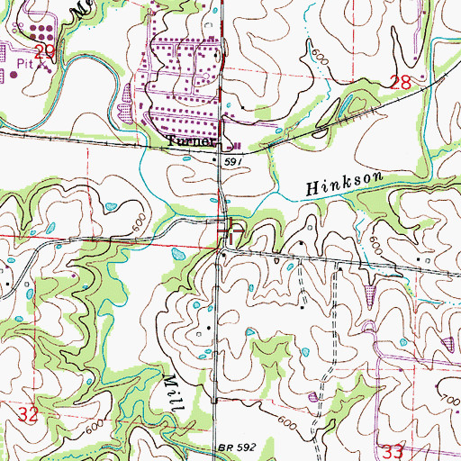 Topographic Map of Boone County Fire Protection District Station 14, MO