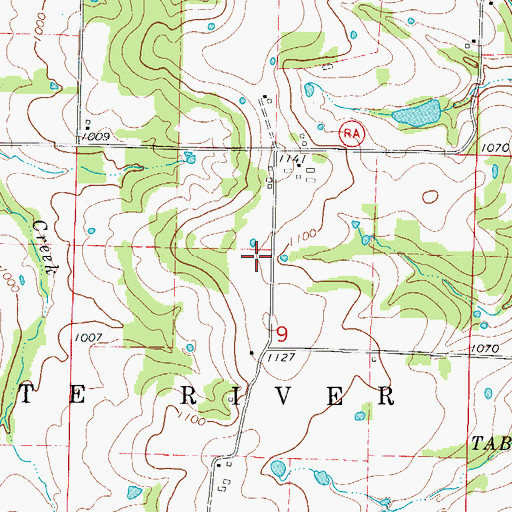 Topographic Map of Eagle Rock - Golden - Mano Fire Department Station 4, MO