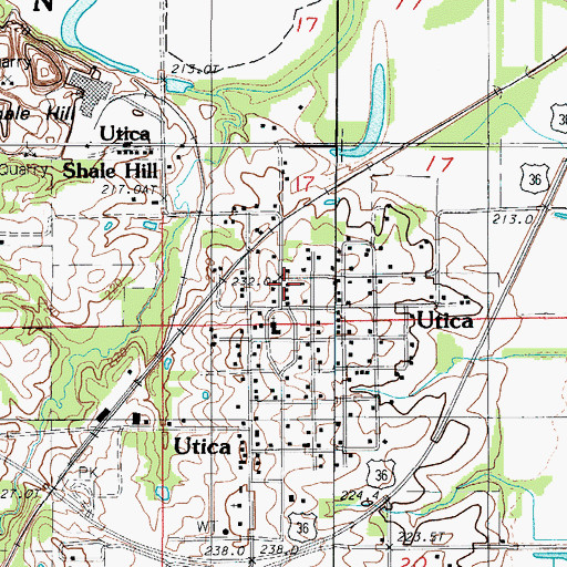 Topographic Map of Green Township Fire Protection District 4066, MO