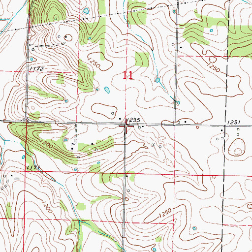 Topographic Map of West Republic Fire Protection District, MO