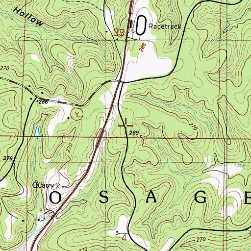 Topographic Map of Osage Beach Fire Protection District Station 3, MO
